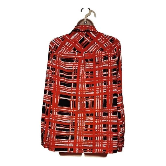 Susan Graver Top Women’s Size US 4 Long Sleeve Button Front Shirt Blouse - Picture 3 of 9